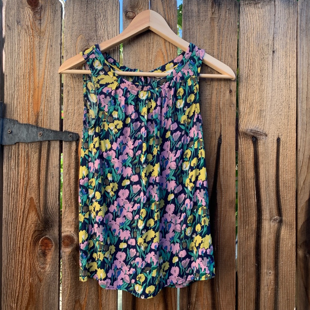 BODEN FLORAL BOUQUET VISCOSE BLOUSE